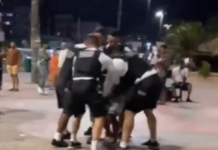 Homem flagrado agredindo mulher na orla de João Pessoa é encaminhado para presídio