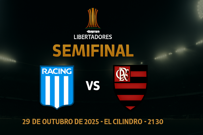 Destaque esportivo do dia: Flamengo enfrenta Racing pela semifinal da Libertadores nesta quarta-feira (29)