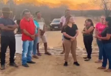 Prefeita de São Domingos – PB inaugura mata-burro e causa polêmica nas redes sociais