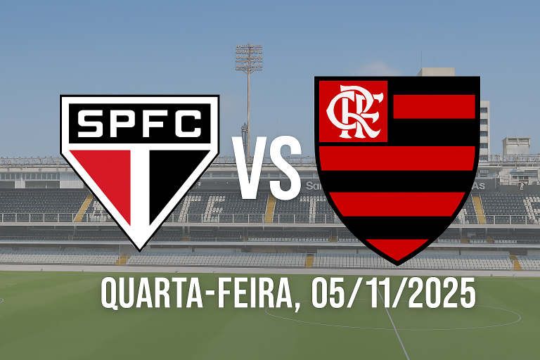 São Paulo enfrenta Flamengo em clássico decisivo pelo Brasileirão na Vila Belmiro