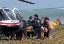 Ataque a tiros causa pânico na praia de Ponta de Campina, em Cabedelo; vítima é socorrida de helicóptero