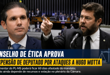 Conselho de Ética aprova suspensão de deputado por ataques ao presidente da Câmara, Hugo Motta