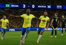 Brasil atropela a Escócia, confirma liderança do Grupo C e chega embalado ao mata-mata da Copa do Mundo