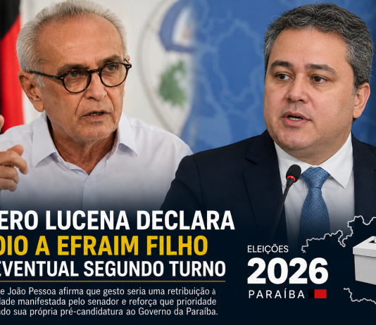 Cícero Lucena diz que apoiaria Efraim Filho em eventual segundo turno, mas nega acordo político