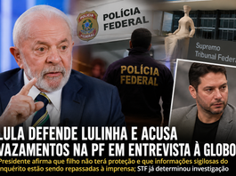 Lula defende Lulinha em entrevista à Globo, diz que filho não terá proteção e questiona vazamentos da PF