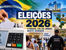 Eleições 2026: Brasil vai às urnas neste domingo em meio a forte operação de segurança e atenção a ocorrências em todo o país